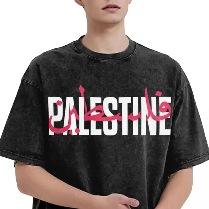 T-Shirt en Coton Délavé pour Homme