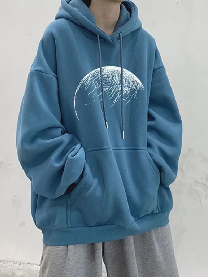 Sweats à capuche College graphiques Goth pour hommes