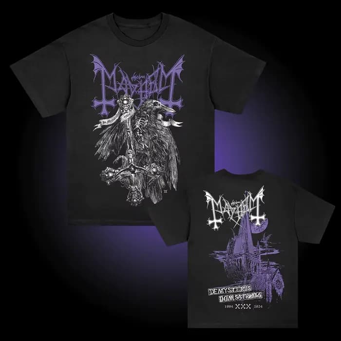 Mayhem Black Metal Band T-shirt Homme Femme Décontracté Pur Coton