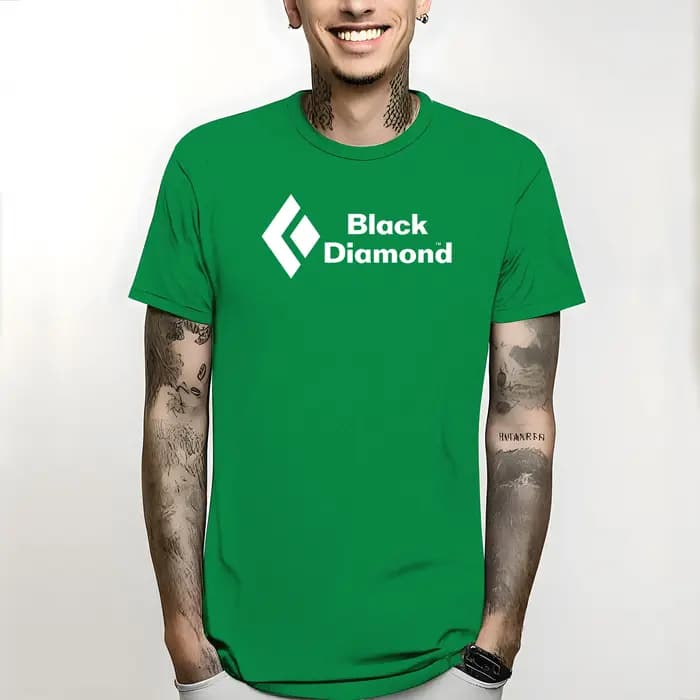 T-shirt décontracté pour homme NOUVEAU BLACK DIAMOND Ski Escalade 2024 Été Vintage Amusant Imprimé Harajuku Tee Tops 2024