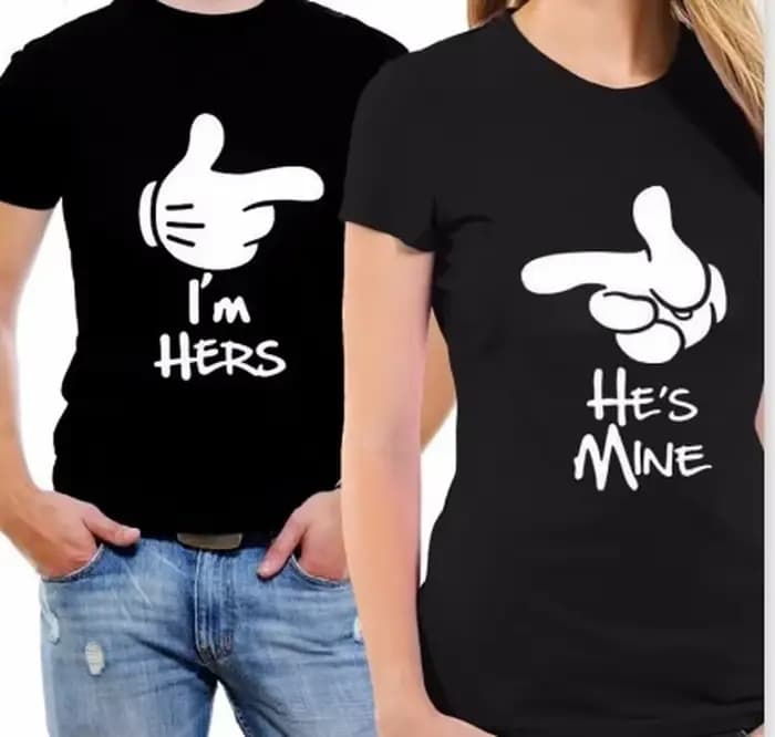 T-shirt à col rond imprimé King Queen pour femmes