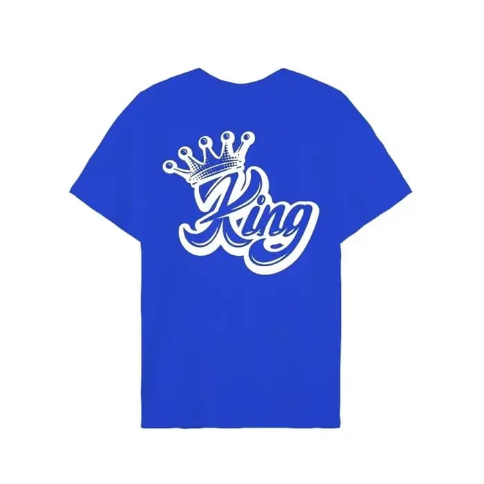 Roi reine couronne imprimer amoureux Couples T-shirt Harajuku femmes