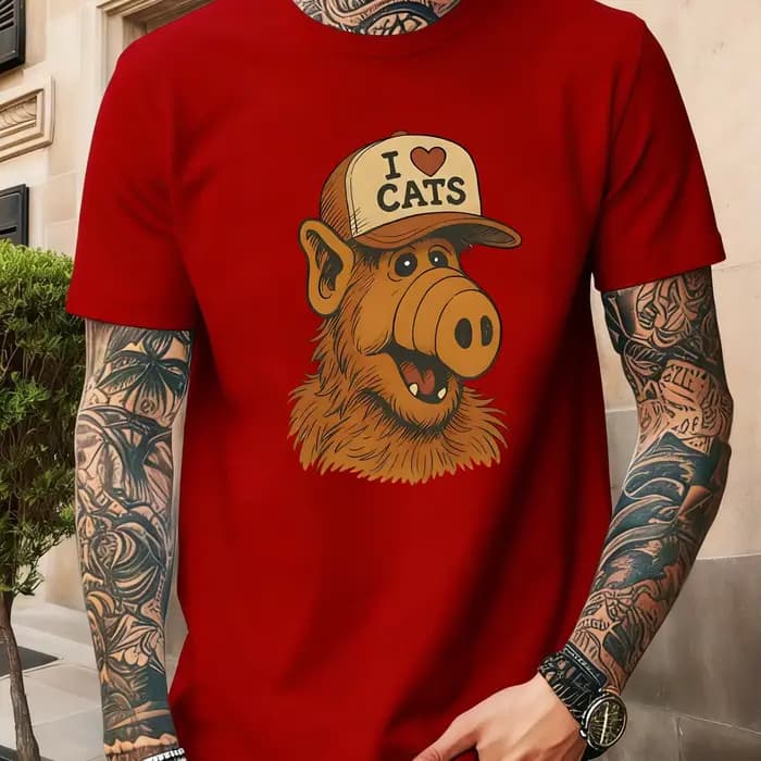T-shirt rétro - T-shirt amusant ALF de style rétro des années 80