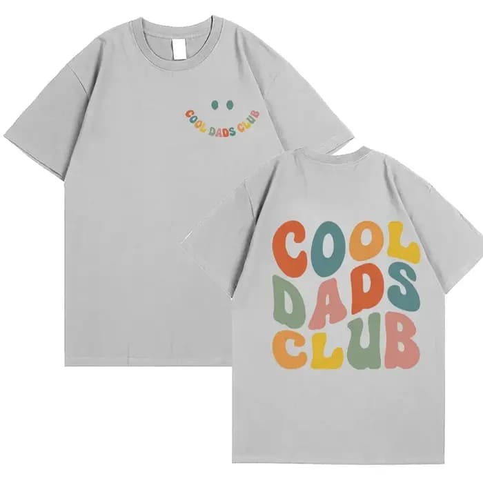 Cool papa Clun chemise pour hommes vêtements papas anniversaire T-shirts avant arrière impression