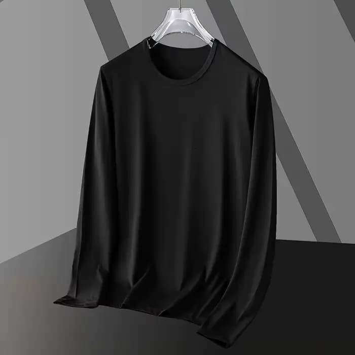 T-shirt Homme Slim Fit à Manches Longues et Col Rond – Nouveau Style Élégant