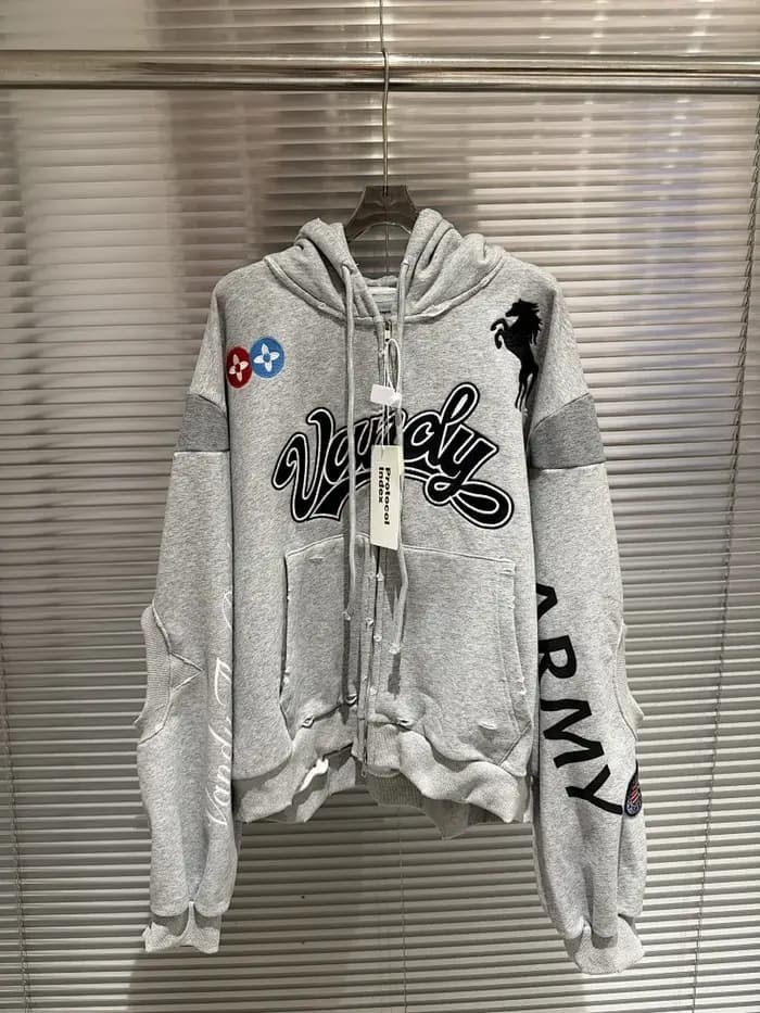 Sweat à capuche zippé oversize pour homme