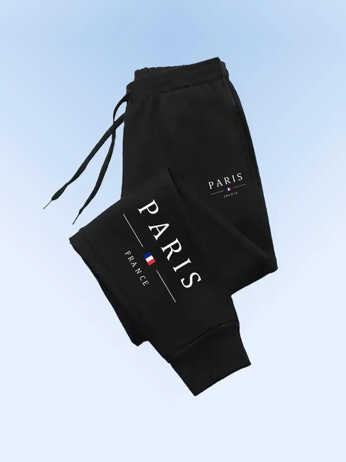 Pantalon de jogging pour femme en molleton avec imprimé graphique PARIS