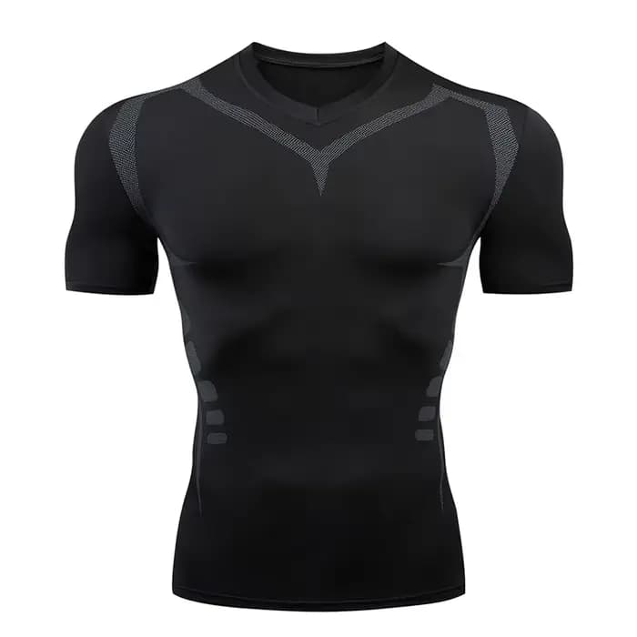 Chemises de compression à manches courtes pour hommes