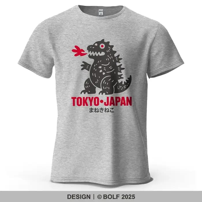 T-shirt pour homme imprimé dinosaure de Tokyo 2026