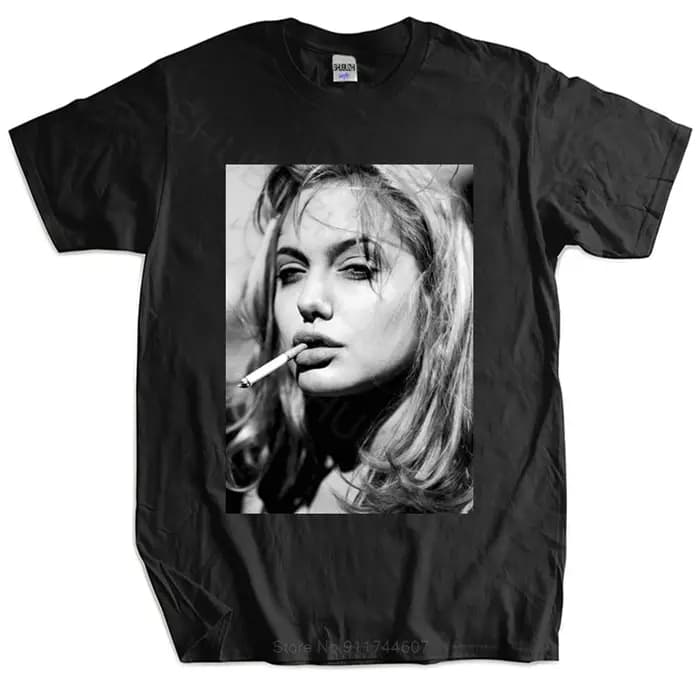 T-shirt noir en coton pour hommes