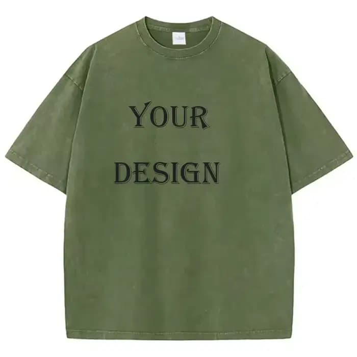 T-shirt unisexe 100% coton lavé