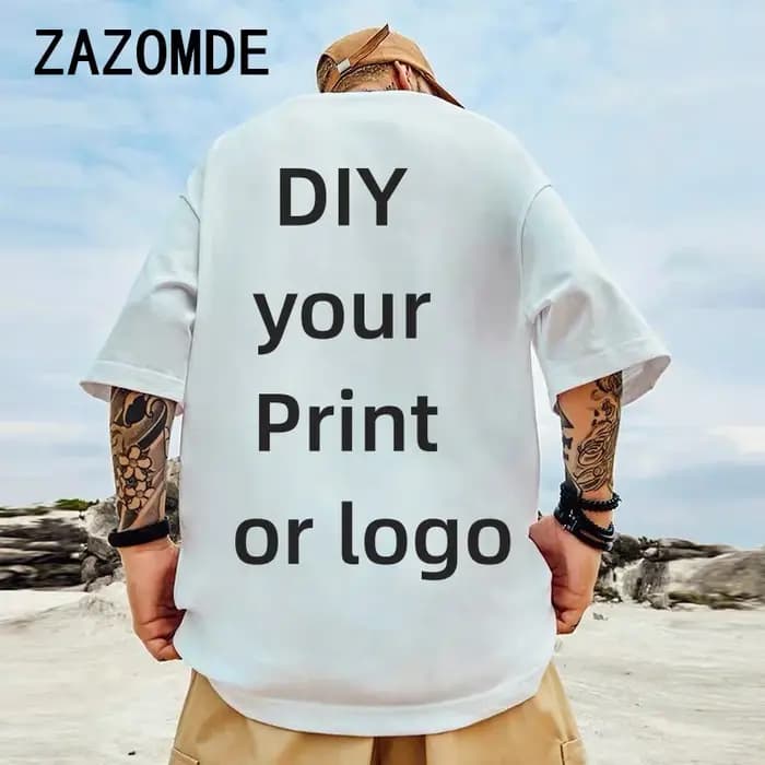 T-shirt personnalisé 100% coton pour hommes et femmes