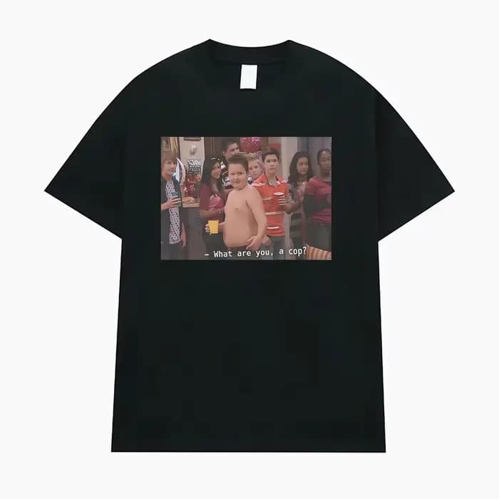 Gibby, qu'est-ce que tu es ? Un flic ? T-shirt imprimé avec des mèmes amusants de la série télévisée