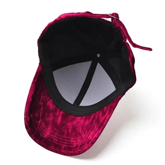 Casquette de Baseball unisexe en velours doré