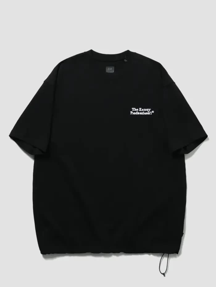 The Ennoy T-shirt coopération rétro broderie à manches courtes hommes et femmes col rond ample pur coton tokyo