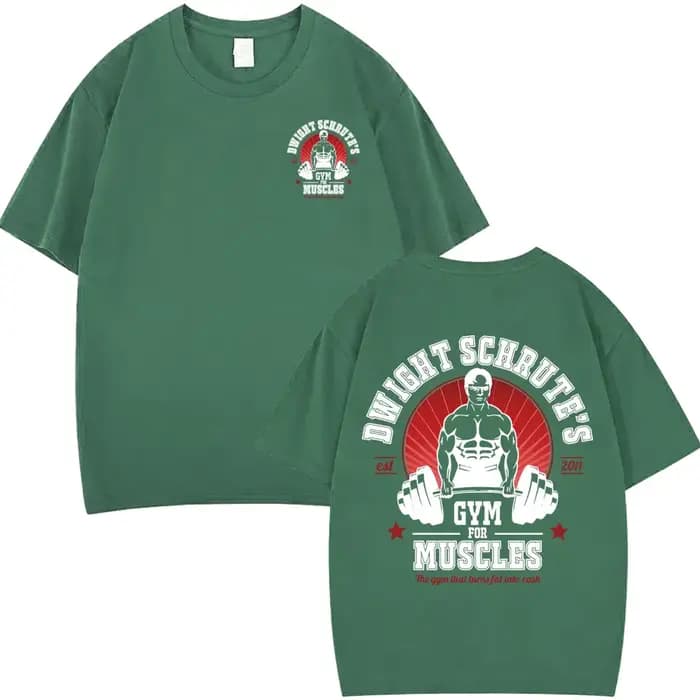 T-shirt double face Dwight Schrute Gym for Muscles