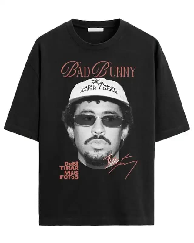 T-shirt Bad Bunny été 2026 en coton pour femme et homme
