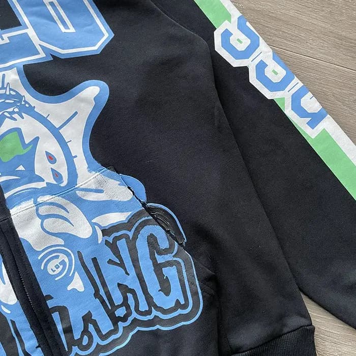 Sweat à capuche zippé Glo Gang SSGLO