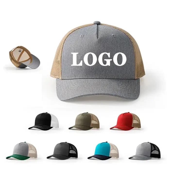 Casquette de camion en maille respirante, chapeaux de papa, bloc de couleurs, haute qualité, Logo brodé personnalisé, pare-soleil, casquette Snapback