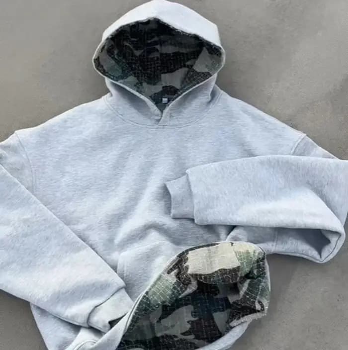 2025 automne et hiver nouvelle mode à capuche à manches longues Camouflage sweat