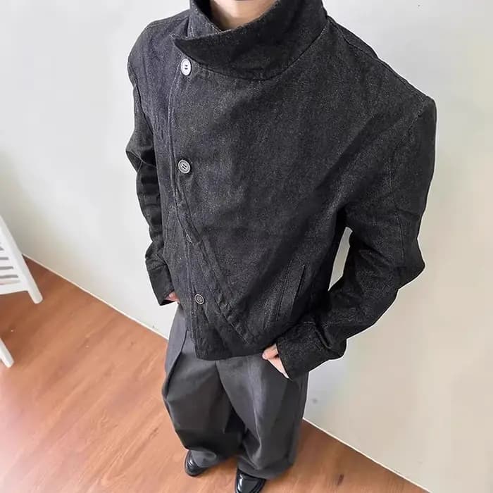 Veste en jean unisexe style Y2K rétro