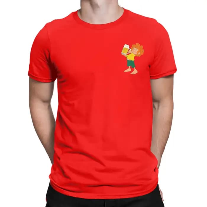 Pumuckl boissons bière hommes t-shirts Anime dessin