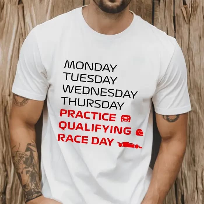 Race Week T-Shirt pour hommes femmes vêtements pratique