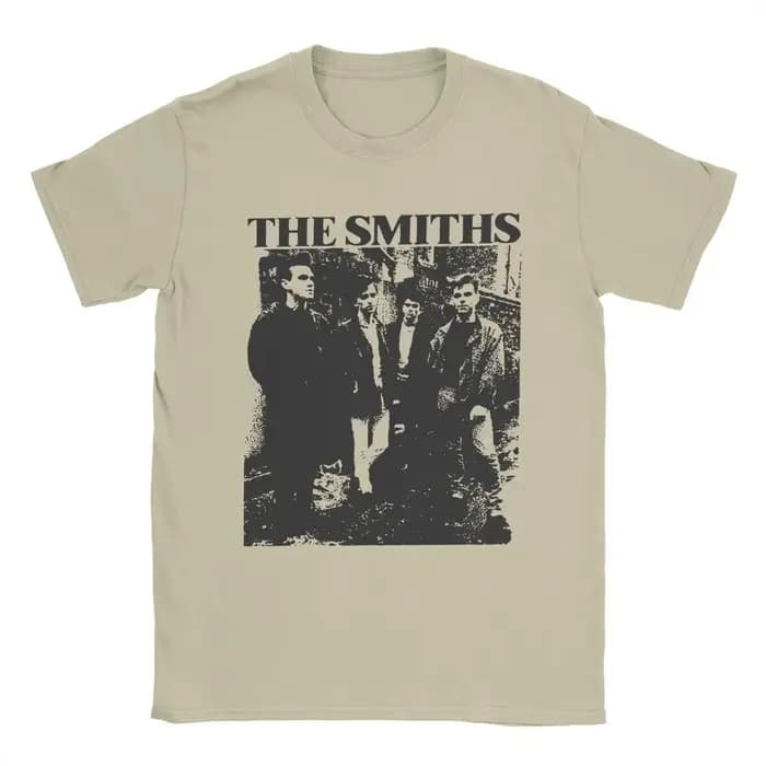 The Smiths Vintage crayon dessin Style T-Shirt pour hommes musique décontracté pur coton T-Shirt O m