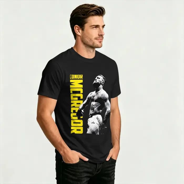 Conor Mcgregor Notorious T-shirts en coton 100% Hip Hop pour hommes