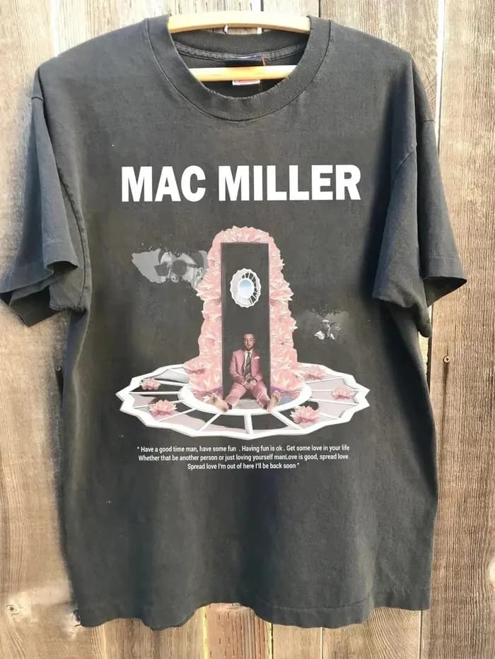 T-shirt rétro Mac Miller pour le printemps et l'été