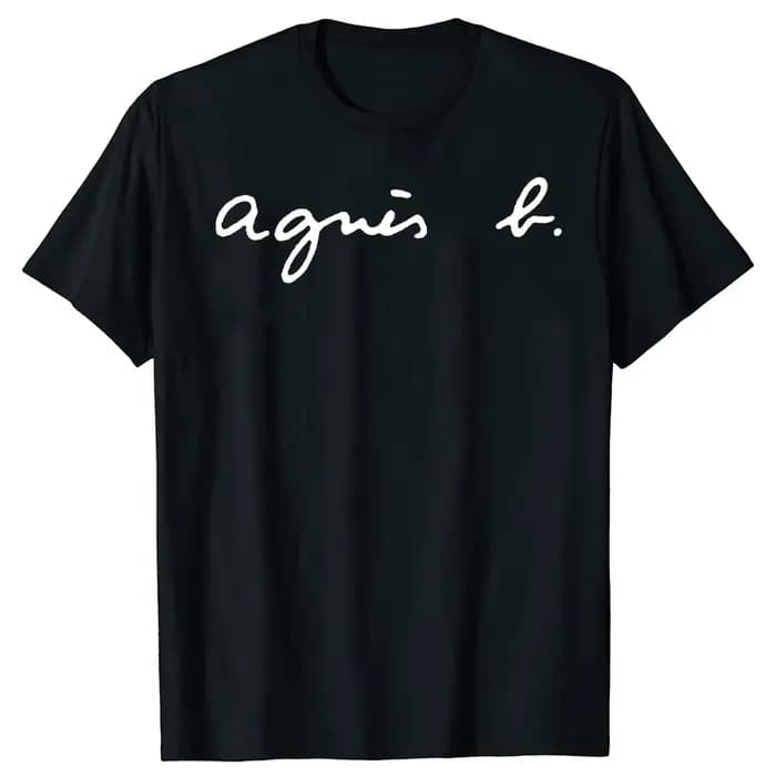 2026 été mode rue nouveau français Agn classique lettre impression graphique T-shirts pour les femmes de haute qualité Streetwear unisexe