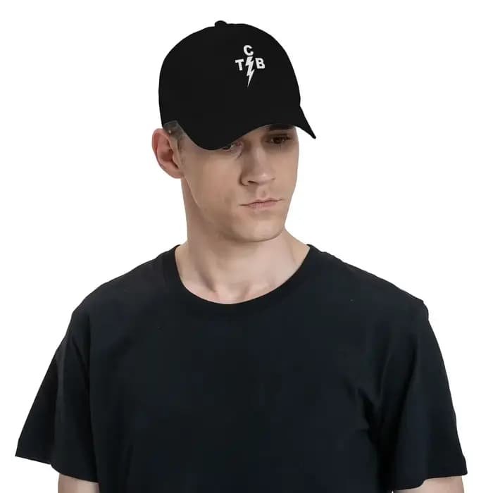 Casquette de Baseball unisexe avec Logo E-Elvi Presleys TCB, chapeau à rabat, couvre-chef d'extérieur rétro réglable