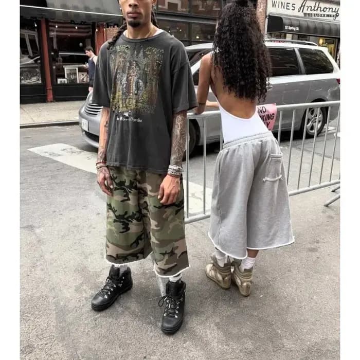 Nouveau pantalon décontracté américain camouflage style streetwear