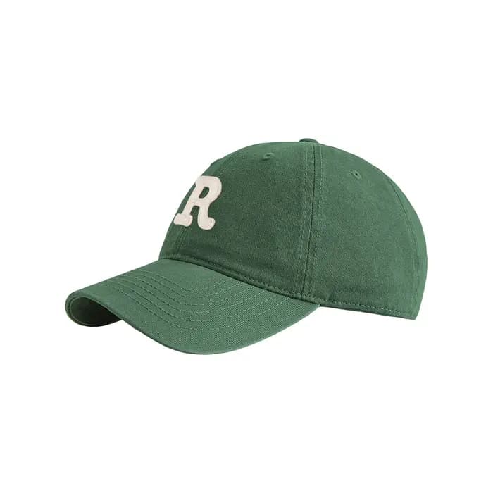 Visage vert petit nouveau R lettre Baseball chapeau femmes polyvalent blanc Couple chapeau de soleil
