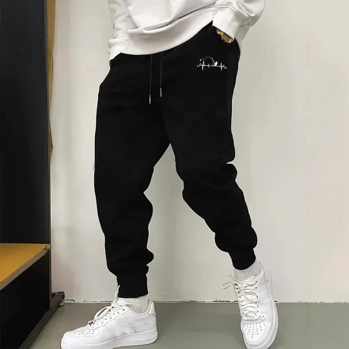 Pantalon de survêtement pour homme, imprimé, décontracté, long, pour activités de plein air, course à pied, sport, jogging, taille élastique, mode streetwear, vêtements de sport.