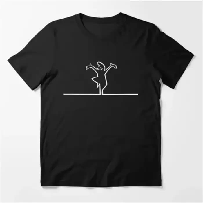 Drôle Meme hauts créatif La Linea la ligne Osvaldo Cavandoli TV T-Shirt hommes mode femmes t-shirts Streetwear