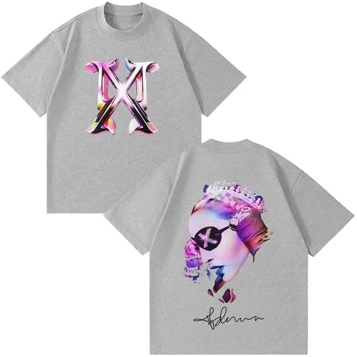 T-shirt imprimé Madonna CONFESSIONS II Album Tour 2026 pour hommes et femmes