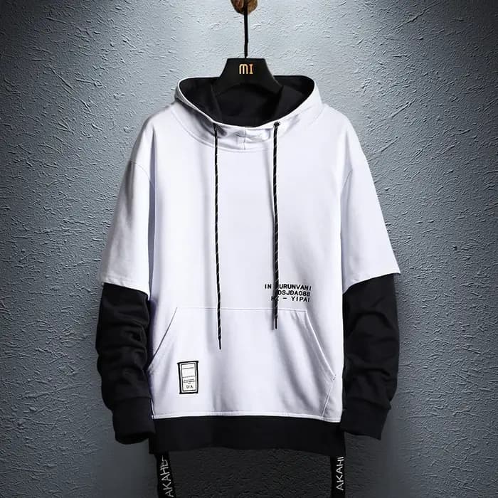 Nouveau sweat à capuche Patchwork Hip Hop hommes pull à capuche Streetwear décontracté mode vêtement