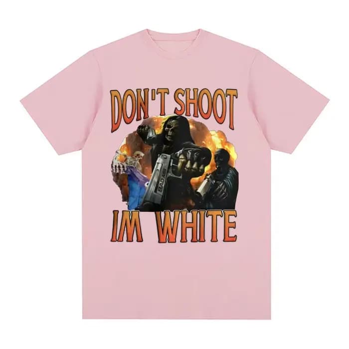 T-shirts graphiques humoristiques « Ne tirez pas