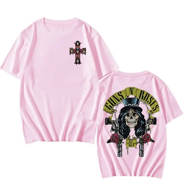 Guns N Roses t-shirt dessin animé imprimé Harajuku Grunge