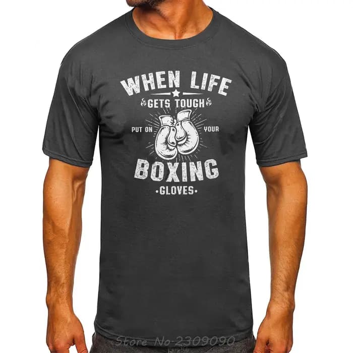 T-shirt en coton boxe salle de sport imprimé Vintage surdimensionné T-shirt classique Hip Hop Streetwear unisexe hauts t-shirts été vêtements pour hommes