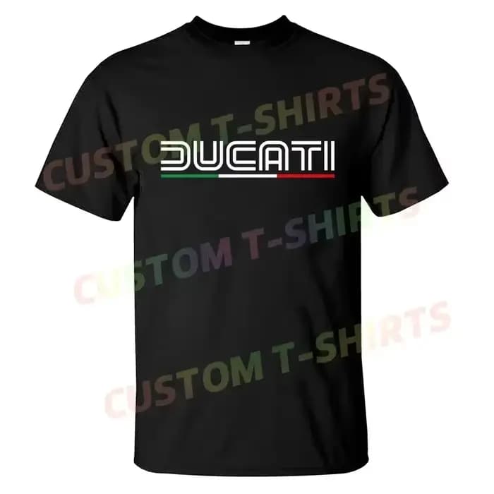 T-shirt décontracté 2026, nouvelle édition limitée, classique rétro, logo Ducatis Corse, t-shirt gra
