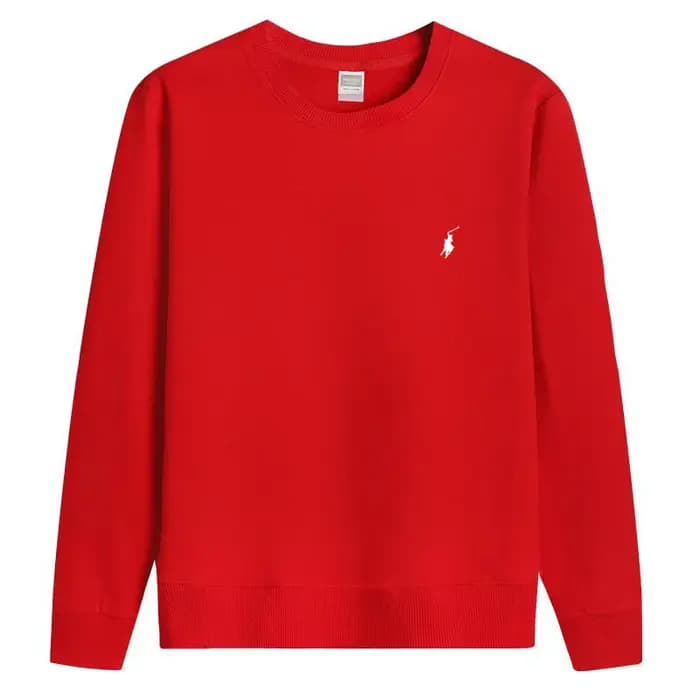 RL vêtements de sport brodés coton hommes printemps et automne style mince à manches longues