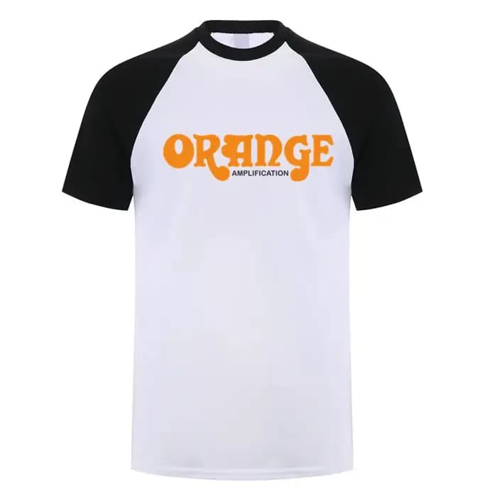 La guitare britannique ampères Orange t-shirts unisexe décontracté à manches courtes homme Cool coton