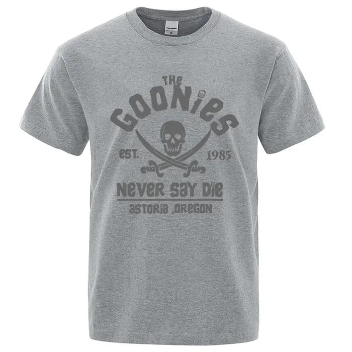 T-shirt Goonies Never Say Die Astoroa Carbonoa pour hommes et femmes