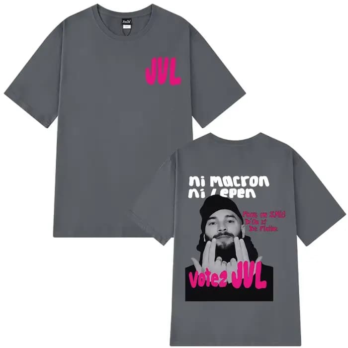 Rappeur français JUL mode graphique T-shirts hommes femmes Hip-hop T-shirt à manches courtes décontracté esthétique