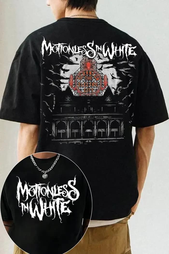 Nouveau T-shirt graphique Motionless in White 2026 pour homme et femme