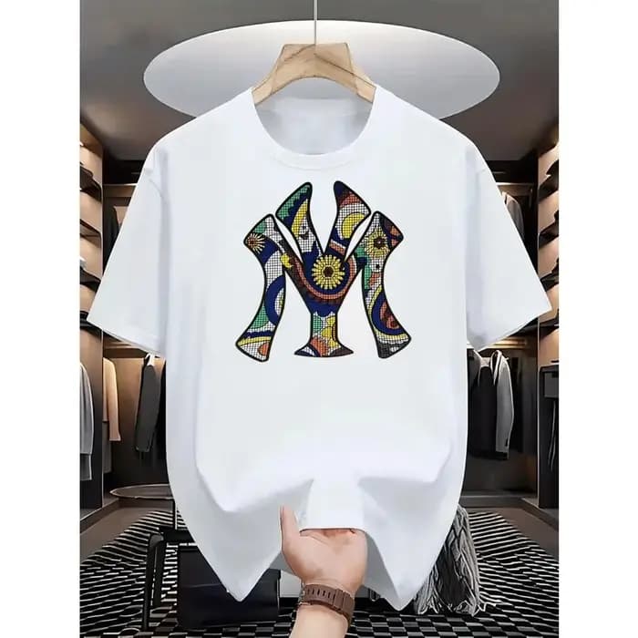T-shirts graphiques pour hommes - Col rond décontracté