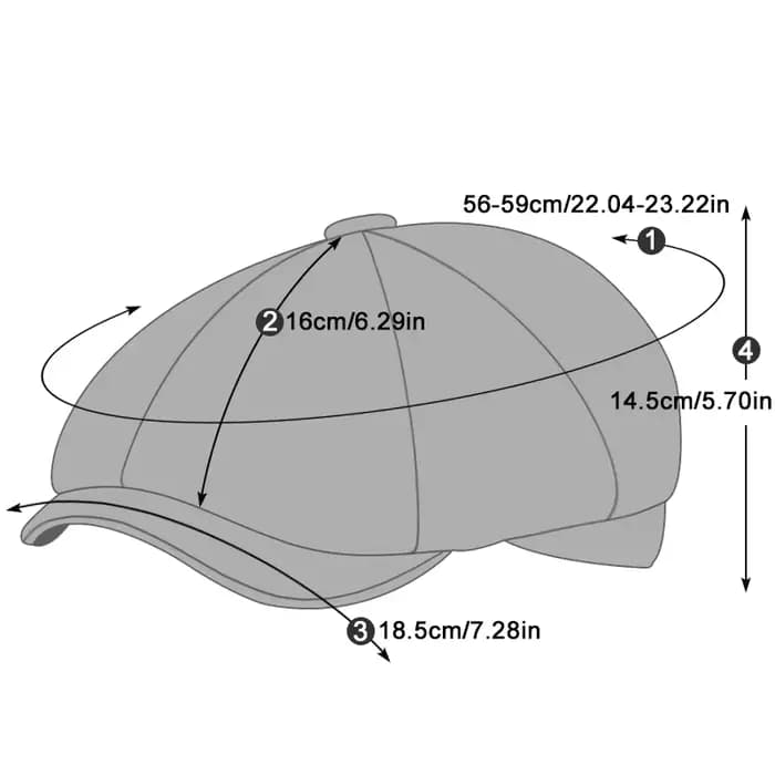Casquettes de journal rétro pour hommes