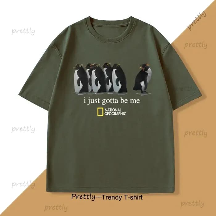 Je veux juste moi être pingouin T-Shirt hommes femmes nouveauté graphique